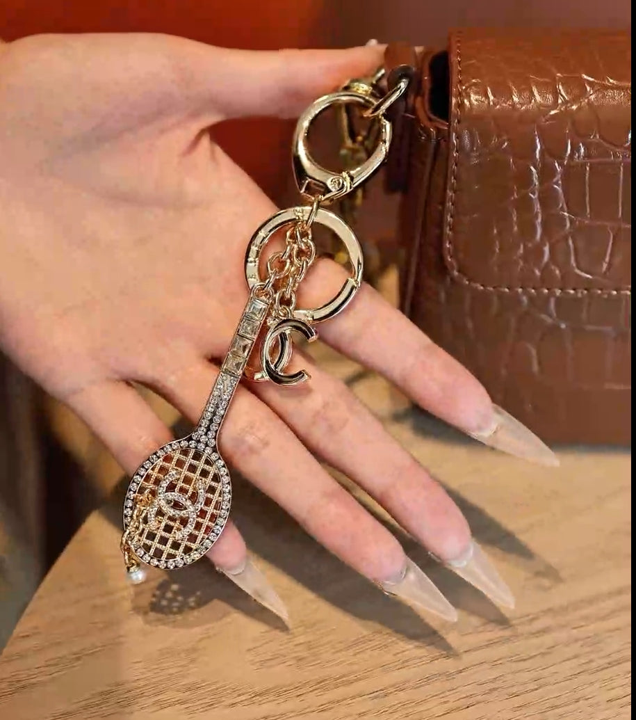 tennis racket keychain