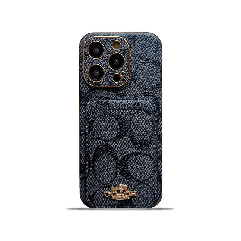 Classic iPhone Case With Card Holder Black