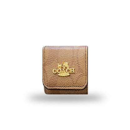 Luxury Coach AirPods Cases Light Brown-