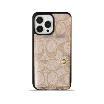 Classic iPhone Case With Wallet And Strap White