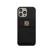 Luxury iPhone Case With Card Holder Black-