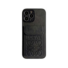Luxury iPhone Case With Card Holder Black-