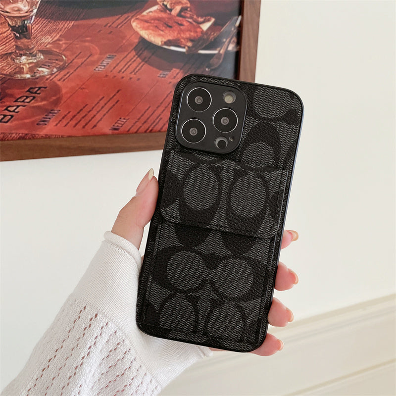 Classic iPhone Case With Wallet Black-