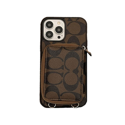 Classic iPhone Case With Wallet Coffee-