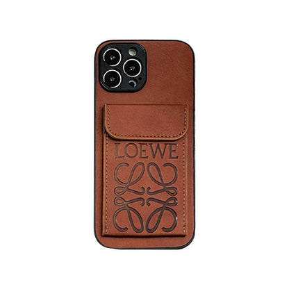 Luxury iPhone Case With Card Holder Black-