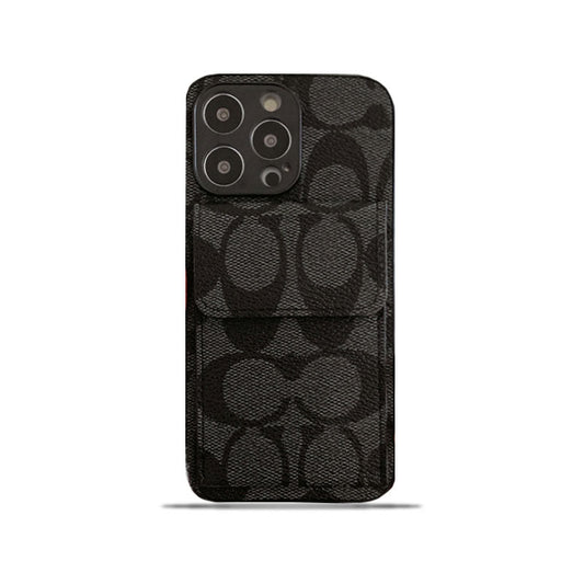 Classic iPhone Case With Wallet Black-