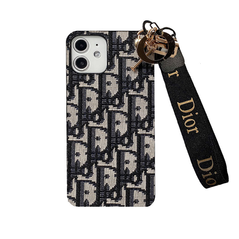 Fashion iPhone Case With Strap Black-