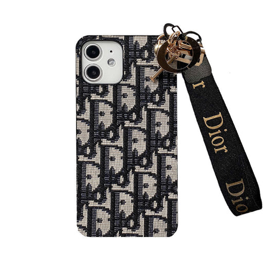 Fashion iPhone Case With Strap Black-