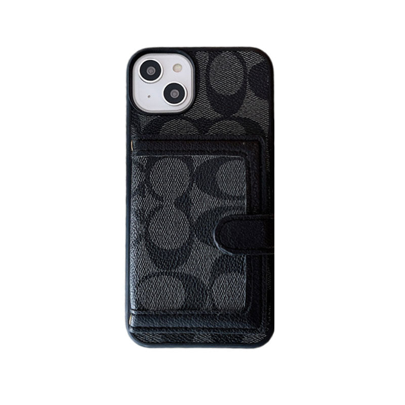 Classic iPhone Case With Wallet And Crossbody Strap White