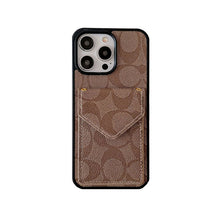 Classic iPhone Case With Card Holder And Strap Light Black