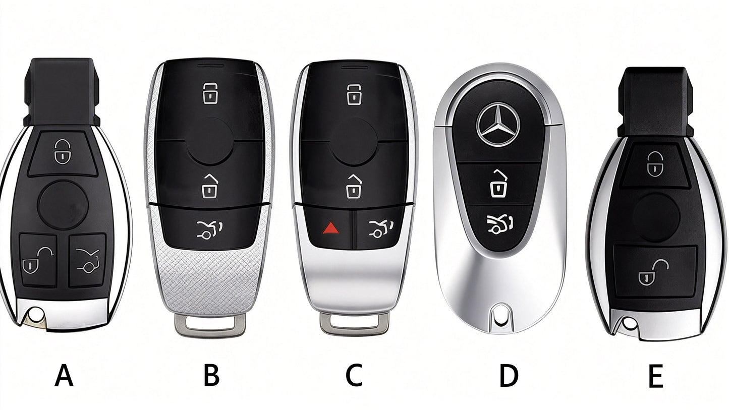 Top Grain Leather Mercedes Key Case