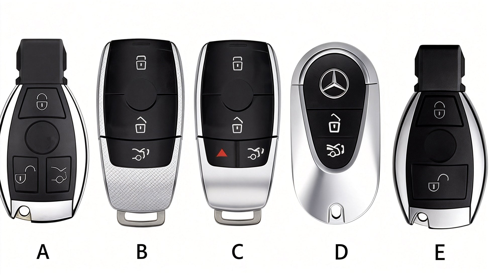 Top Grain Leather Mercedes Key Case