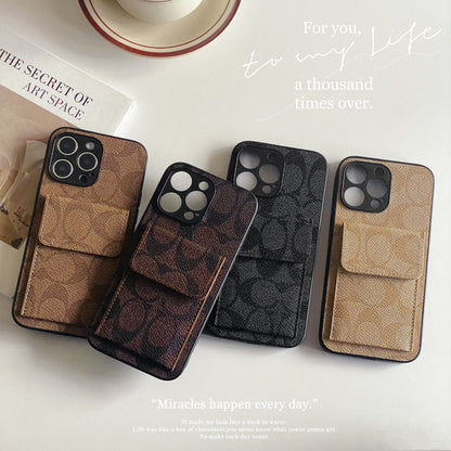 Classic iPhone Case With Wallet Black-