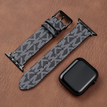 Leather Monogram Apple Watch Bands