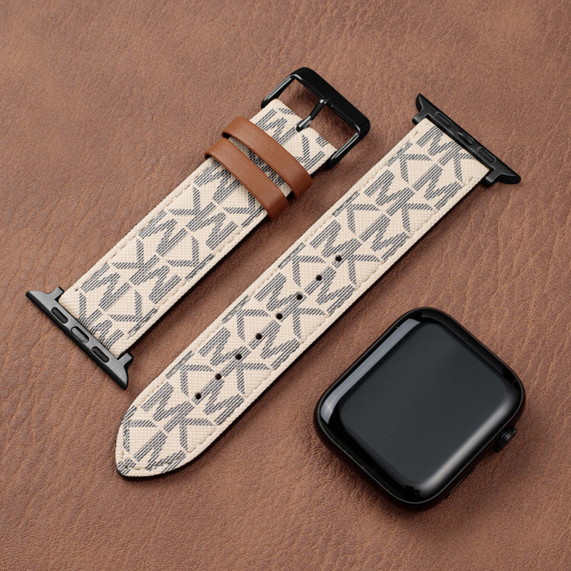 Leather Monogram Apple Watch Bands