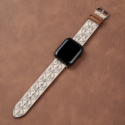 Leather Monogram Apple Watch Bands