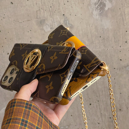 Luxury CrossBody Card Holder iPhone Case