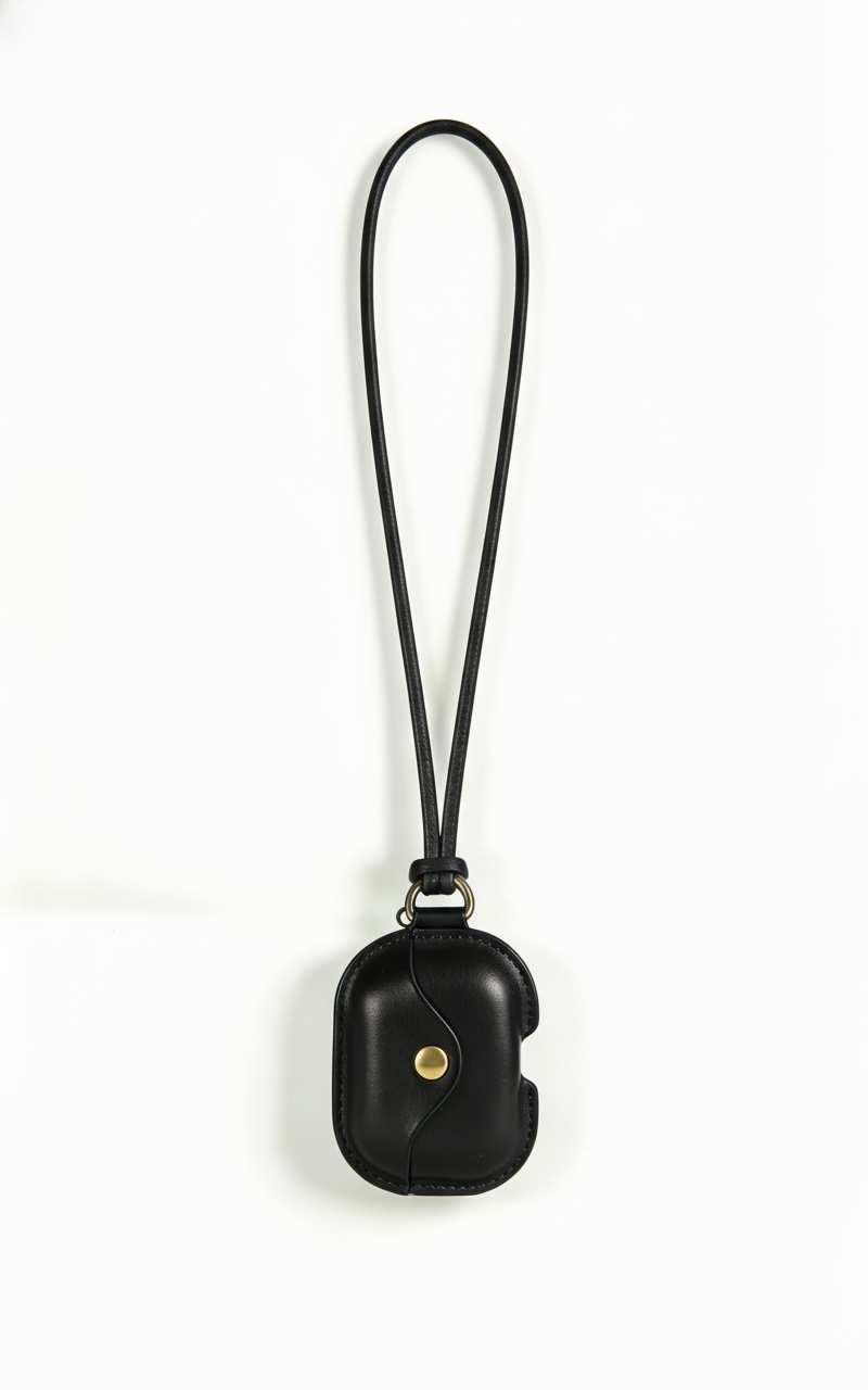 Premium Genuine Leather AirPods Case With Free Leather Lanyard