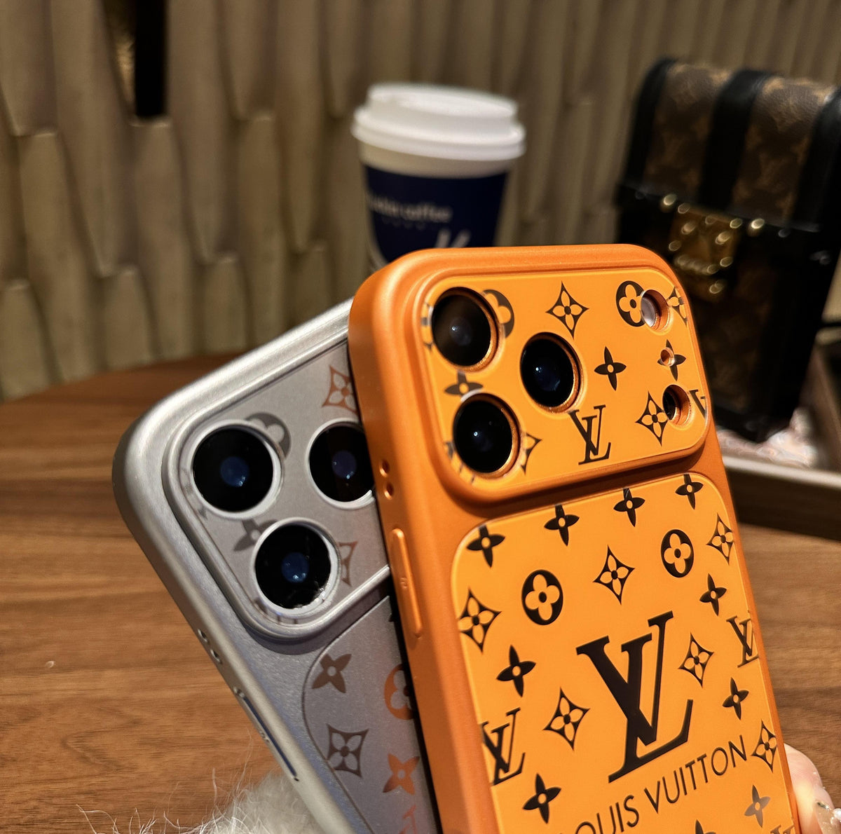 Luxury Monogram Matte Case with Shock-Absorbing Soft Edges