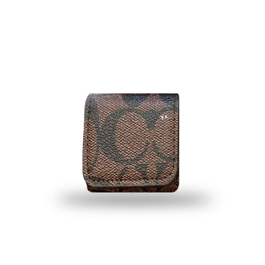 Luxury Coach AirPods Cases Dark brown-
