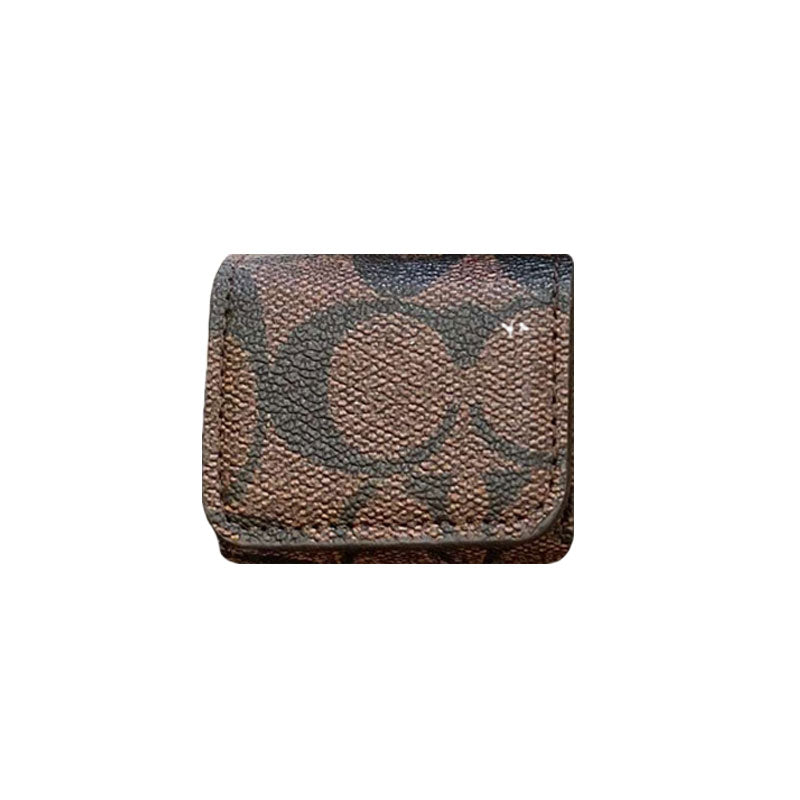 Luxury Coach AirPods Cases Dark brown-