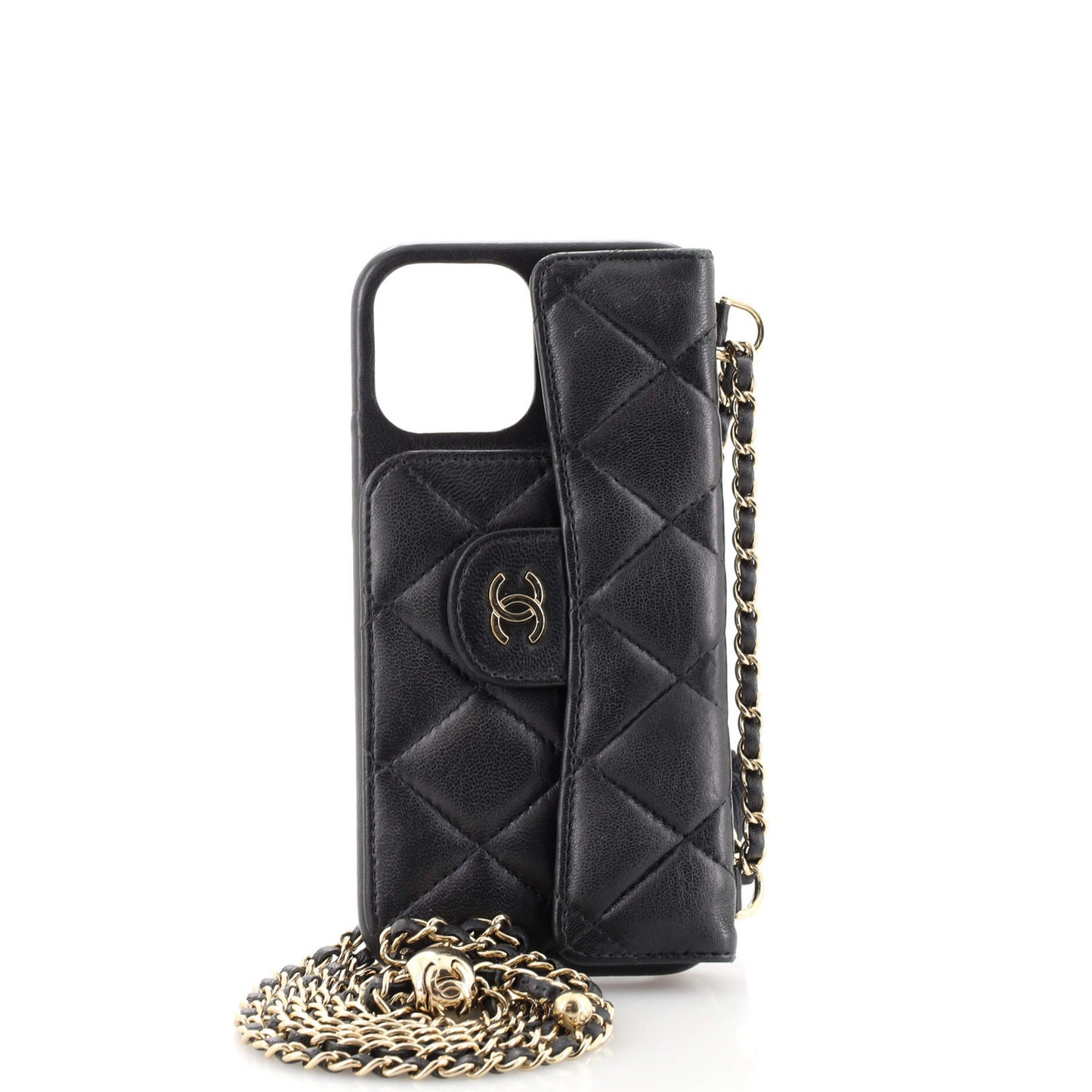 Luxury Wallet iPhone Case With Crossbody Chain