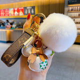 White With plush ballt