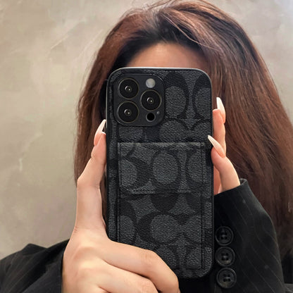 Classic iPhone Case With Wallet Black-