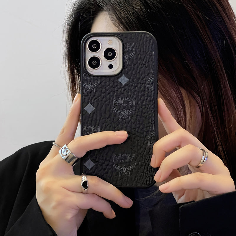 MCM iPhone Case Black-