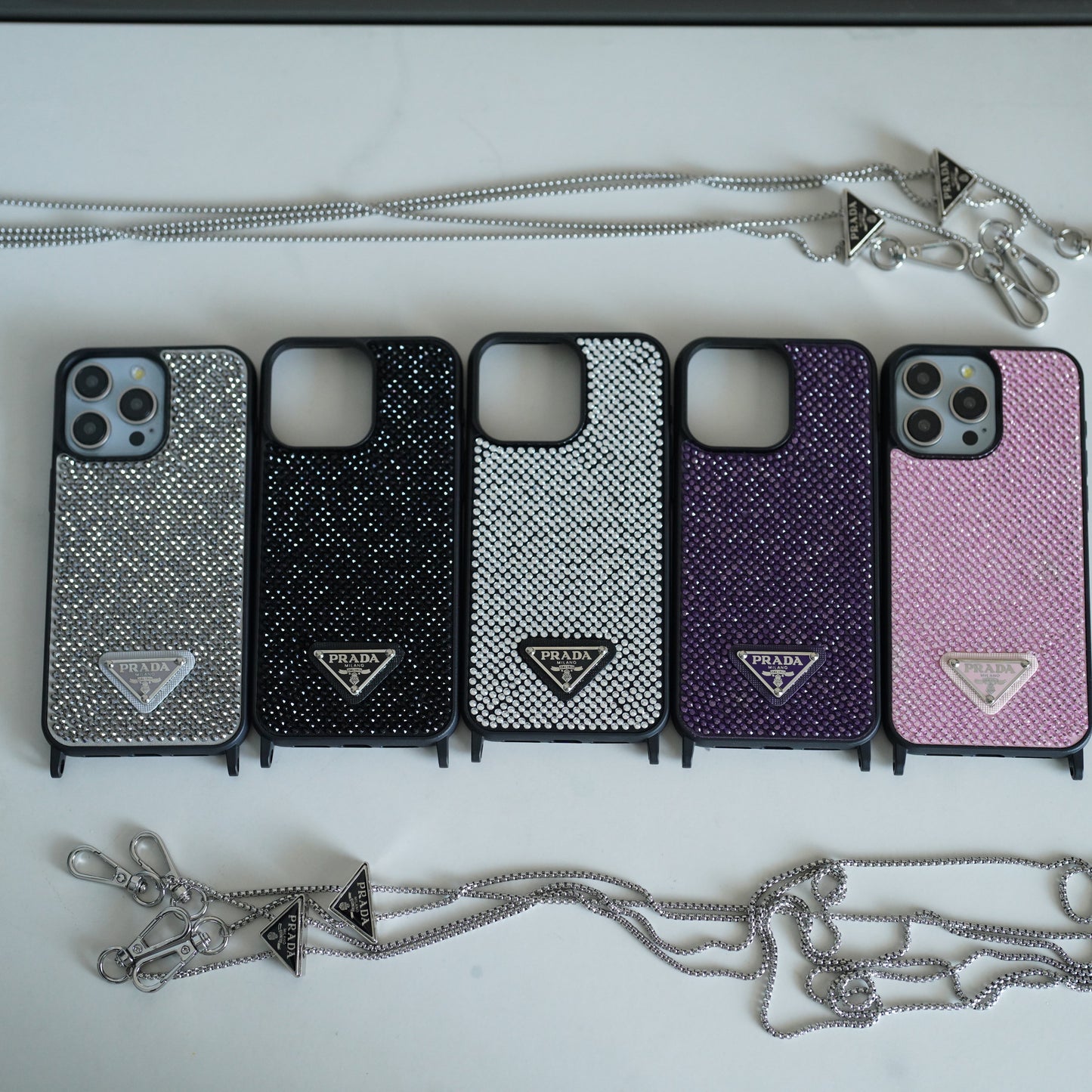 Luxury Diamond Crossbody iPhone Case