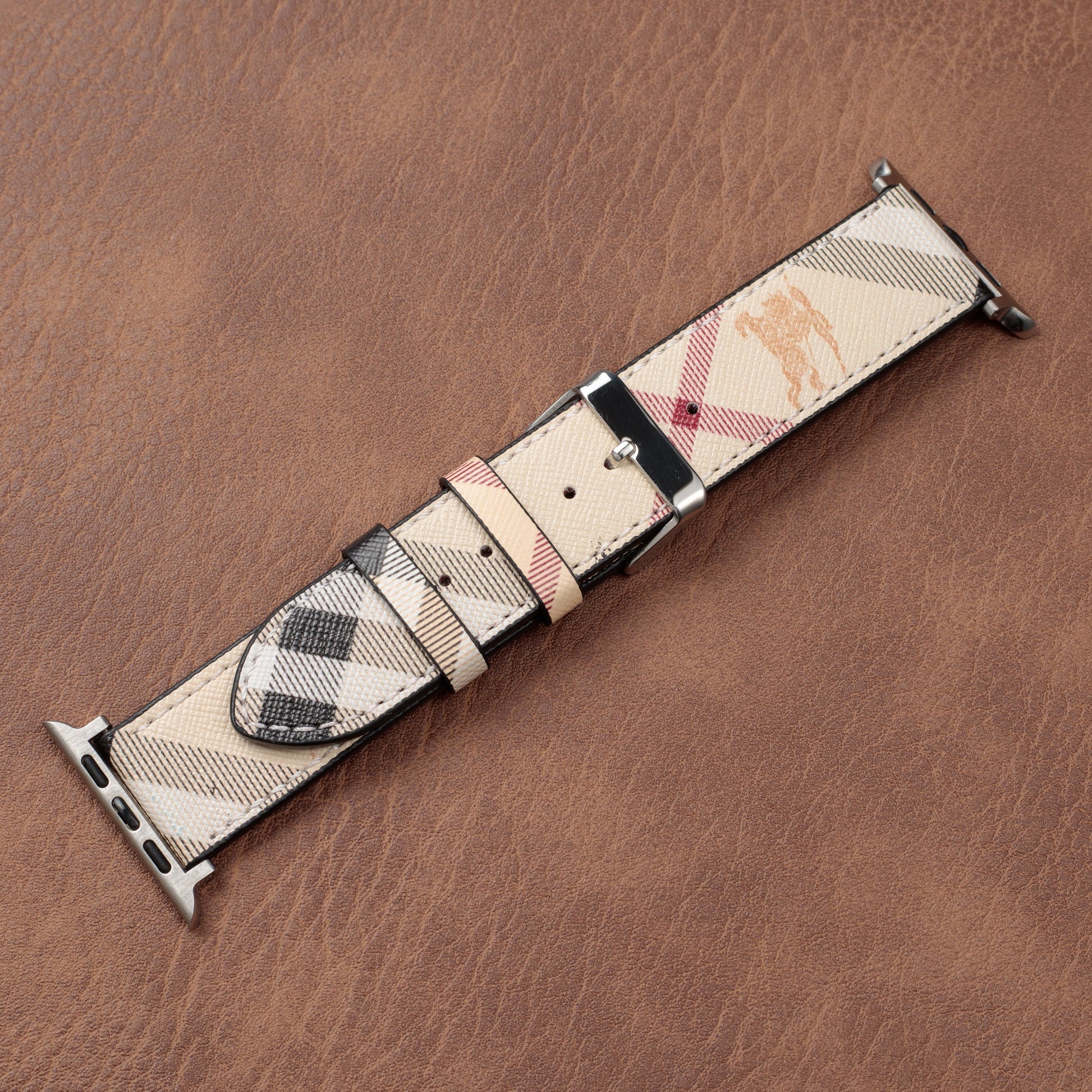 Leather Monogram Apple Watch Bands