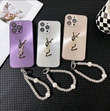 Elegant Letter Shine x Mono iPhone Case With Chain