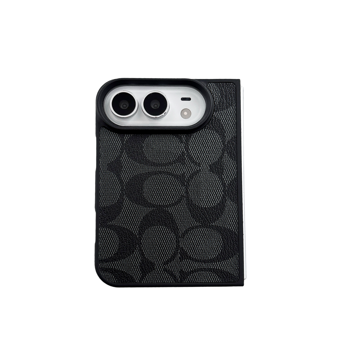 iPhone Duo Classic Monogram Leather Case – Gold Logo Option