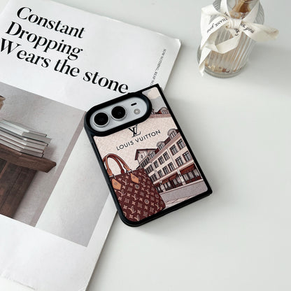 iPhone Duo Colorblock Monogram Leather Case