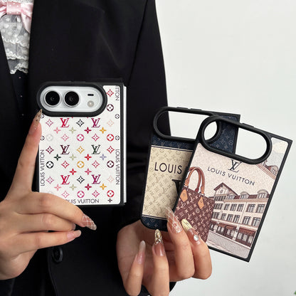 iPhone Duo Colorblock Monogram Leather Case