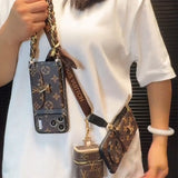 Phone case + bracelet + shoulder strap + earphone bag