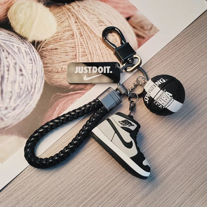 Mini Sneaker Basketball Keychain