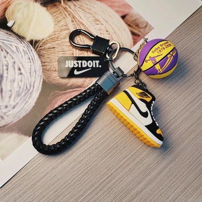 Mini Sneaker Basketball Keychain