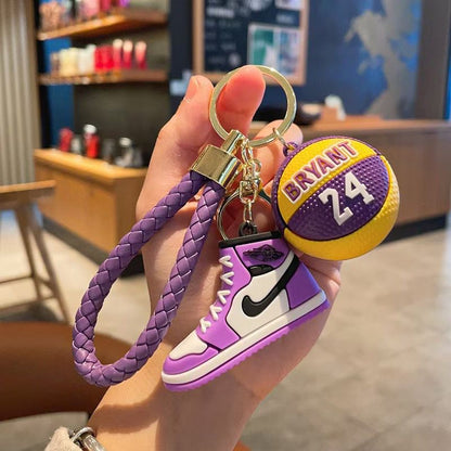 Mini Sneaker Basketball Keychain