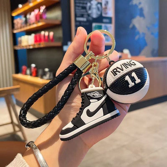 Mini Sneaker Basketball Keychain