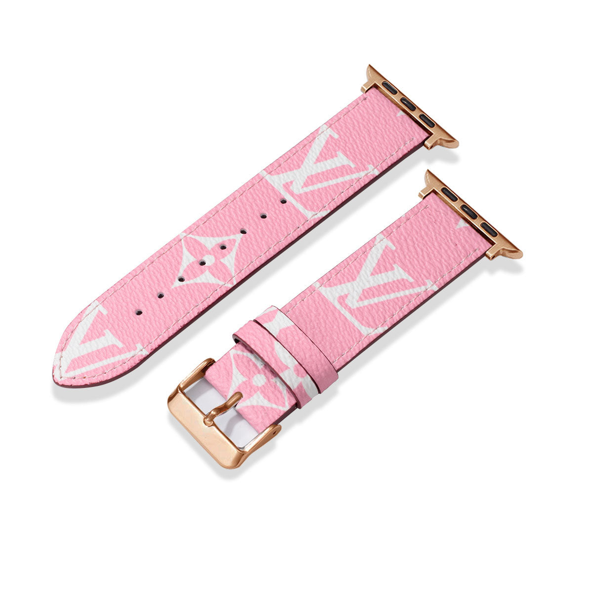 Leather Monogram Apple Watch Bands