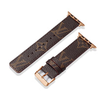 Leather Monogram Apple Watch Bands