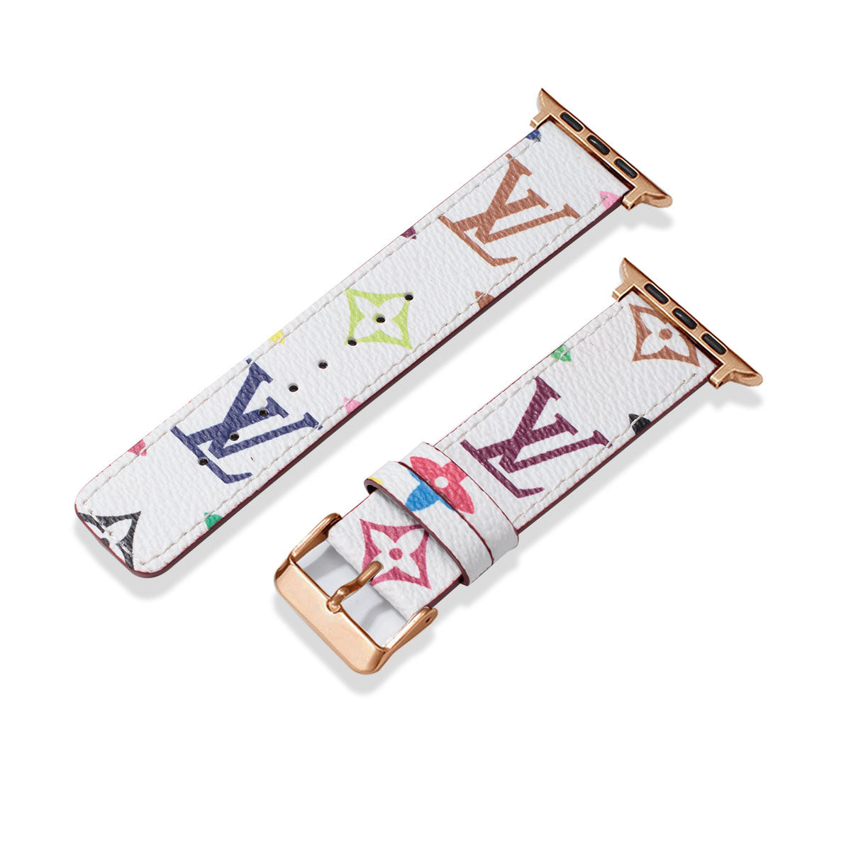 Leather Monogram Apple Watch Bands