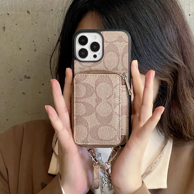 Classic iPhone Case With Wallet Coffee-