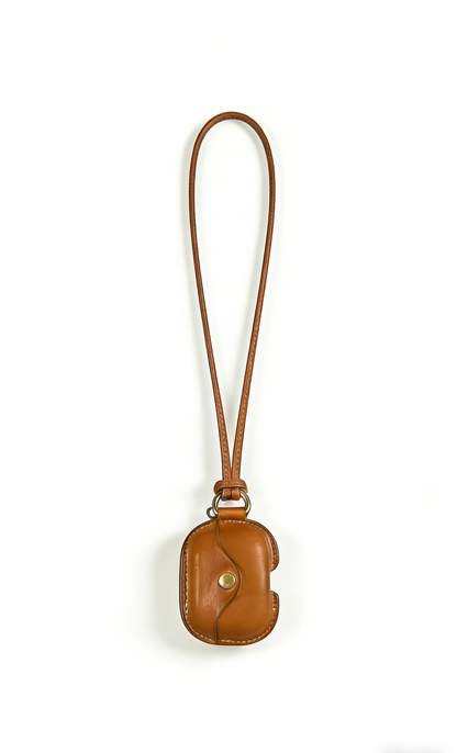 Premium Genuine Leather AirPods Case With Free Leather Lanyard