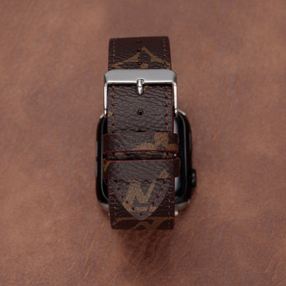Leather Monogram Apple Watch Bands