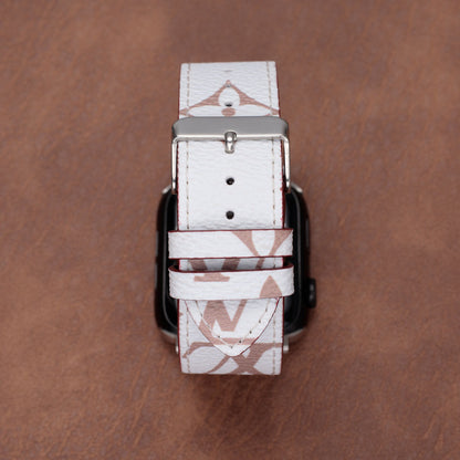 Leather Monogram Apple Watch Bands