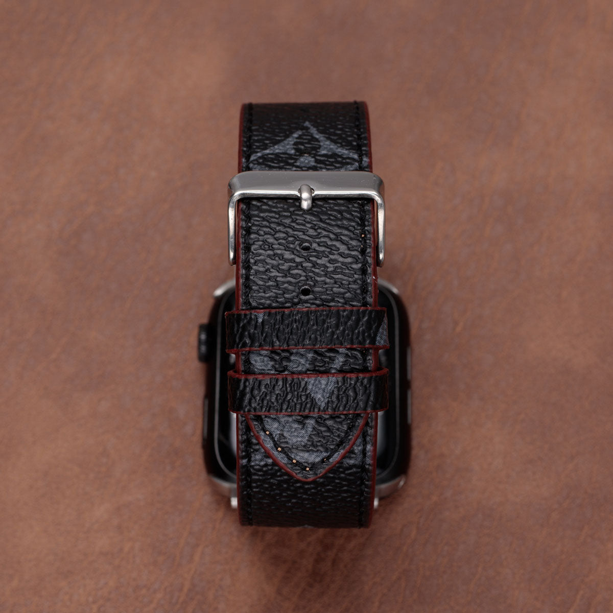 Leather Monogram Apple Watch Bands