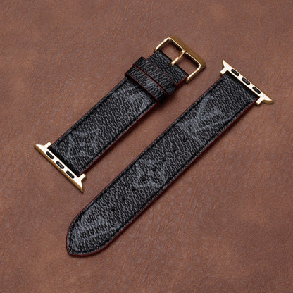 Leather Monogram Apple Watch Bands