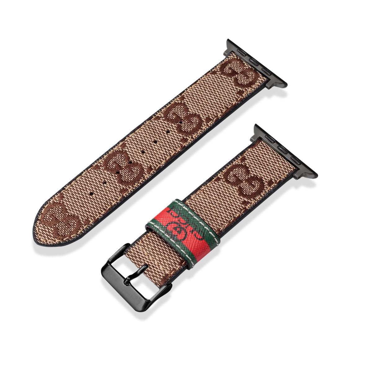 Leather Monogram Apple Watch Bands
